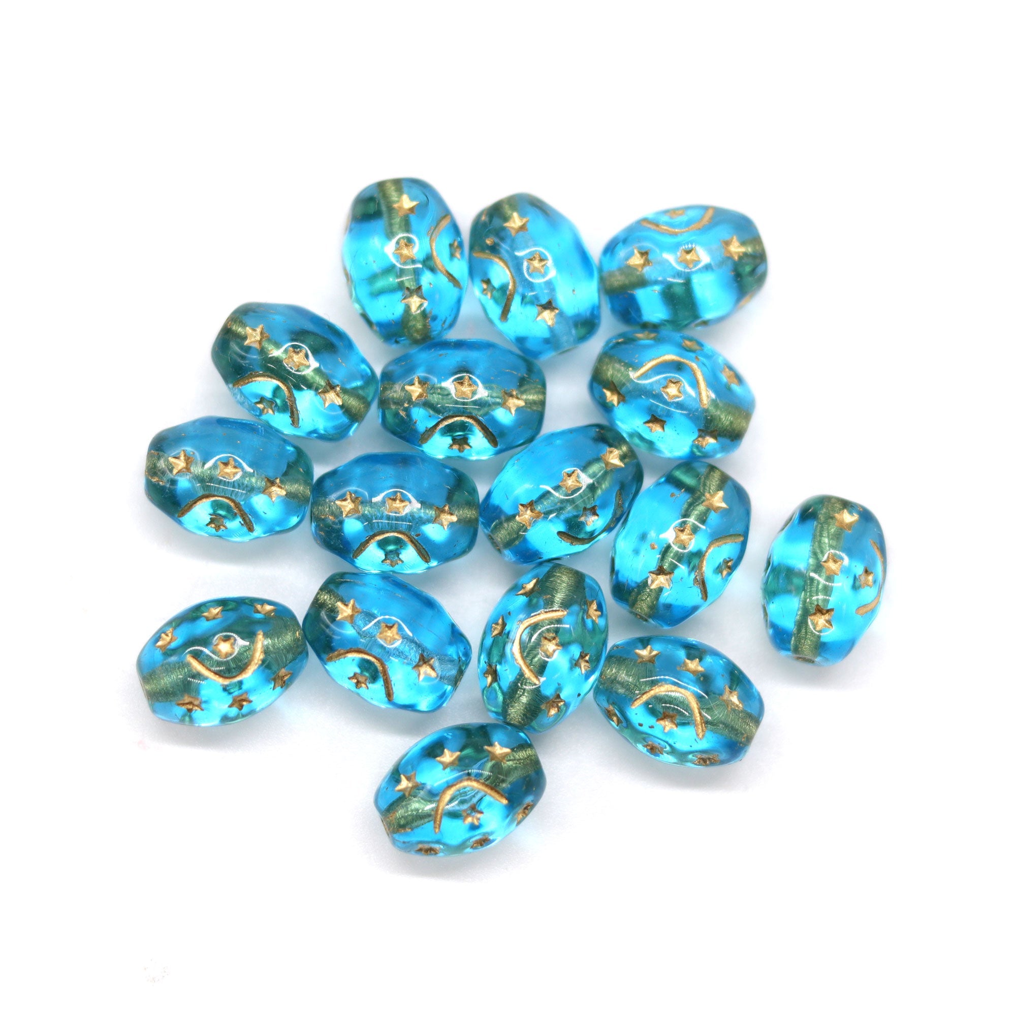 Bead Set - Pale Aqua - Molten Glass Creations