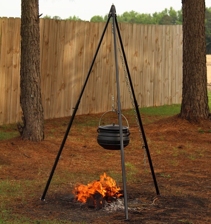 Hand Forged Campfire Tripod Dutch Oven Tripod Stand Cast -  Sweden