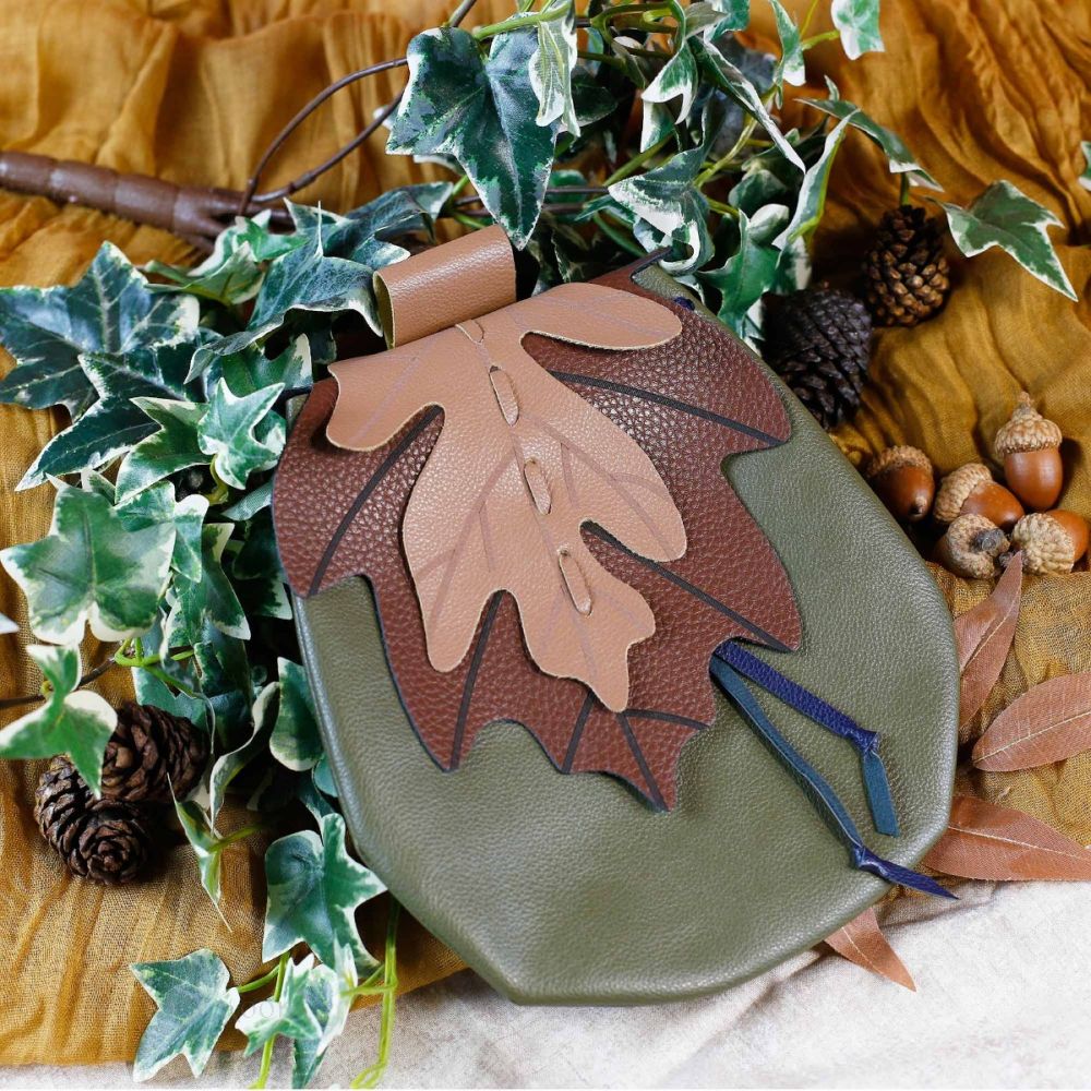 Oak Leaf Drawstring Bag, Limited Supply