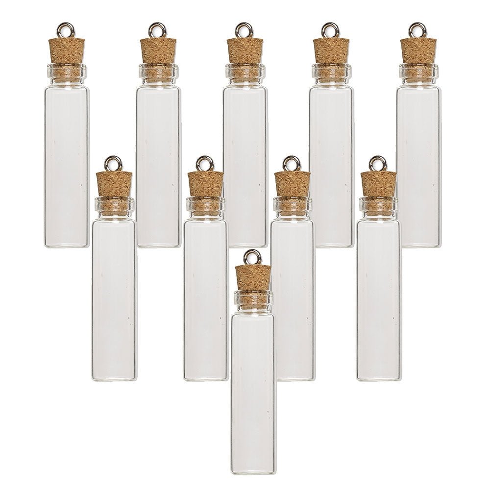 10 x Small Glass Bottles | Miniature Potion Bottle | Mini Glass Vials | Vial
