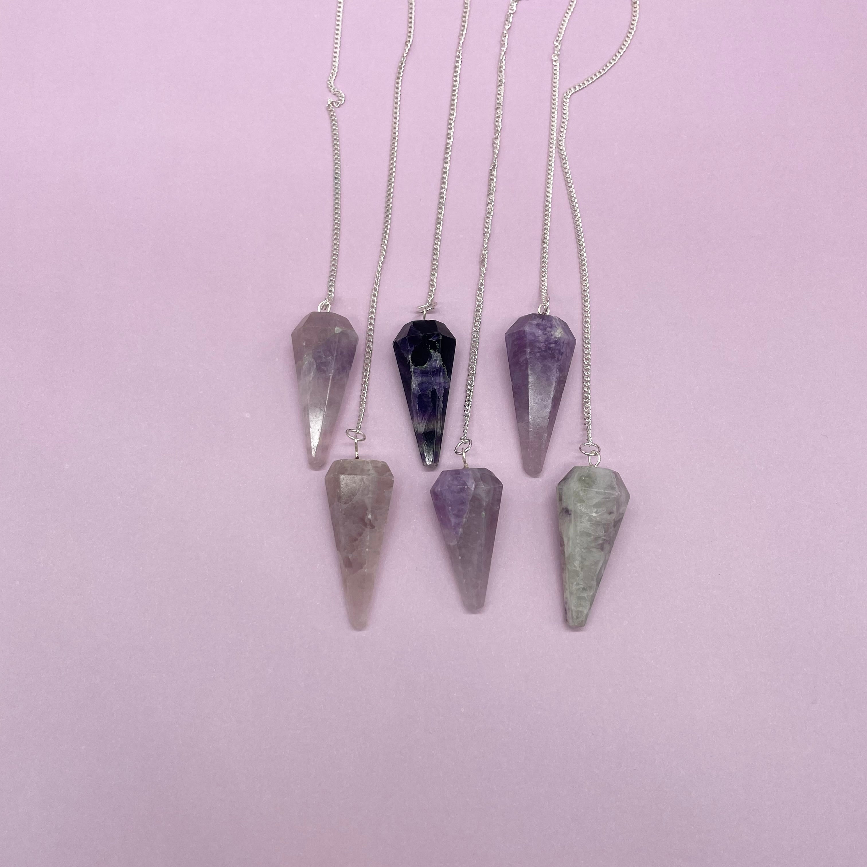 Fluorite Faceted Pendulum