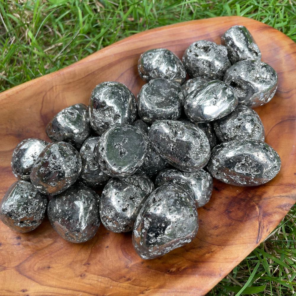 Pyrite Tumbled Stone