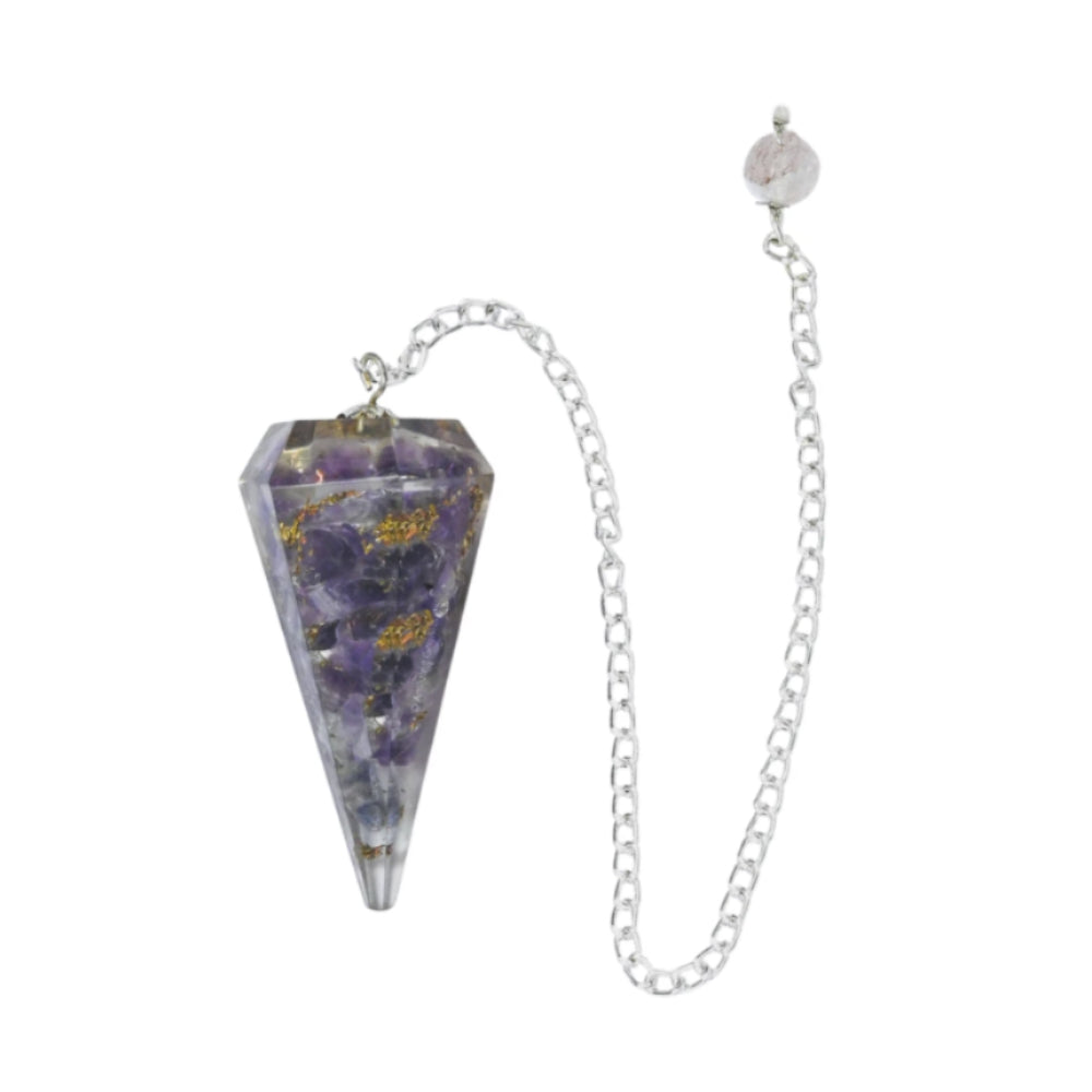 Orgone Amethyst Pendulum