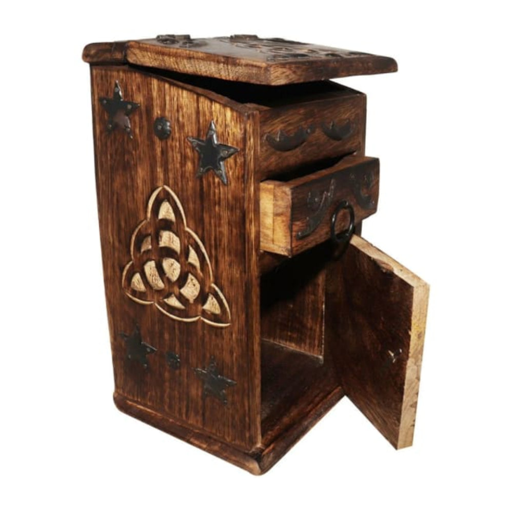 Celtic Triquetra Wooden Chest