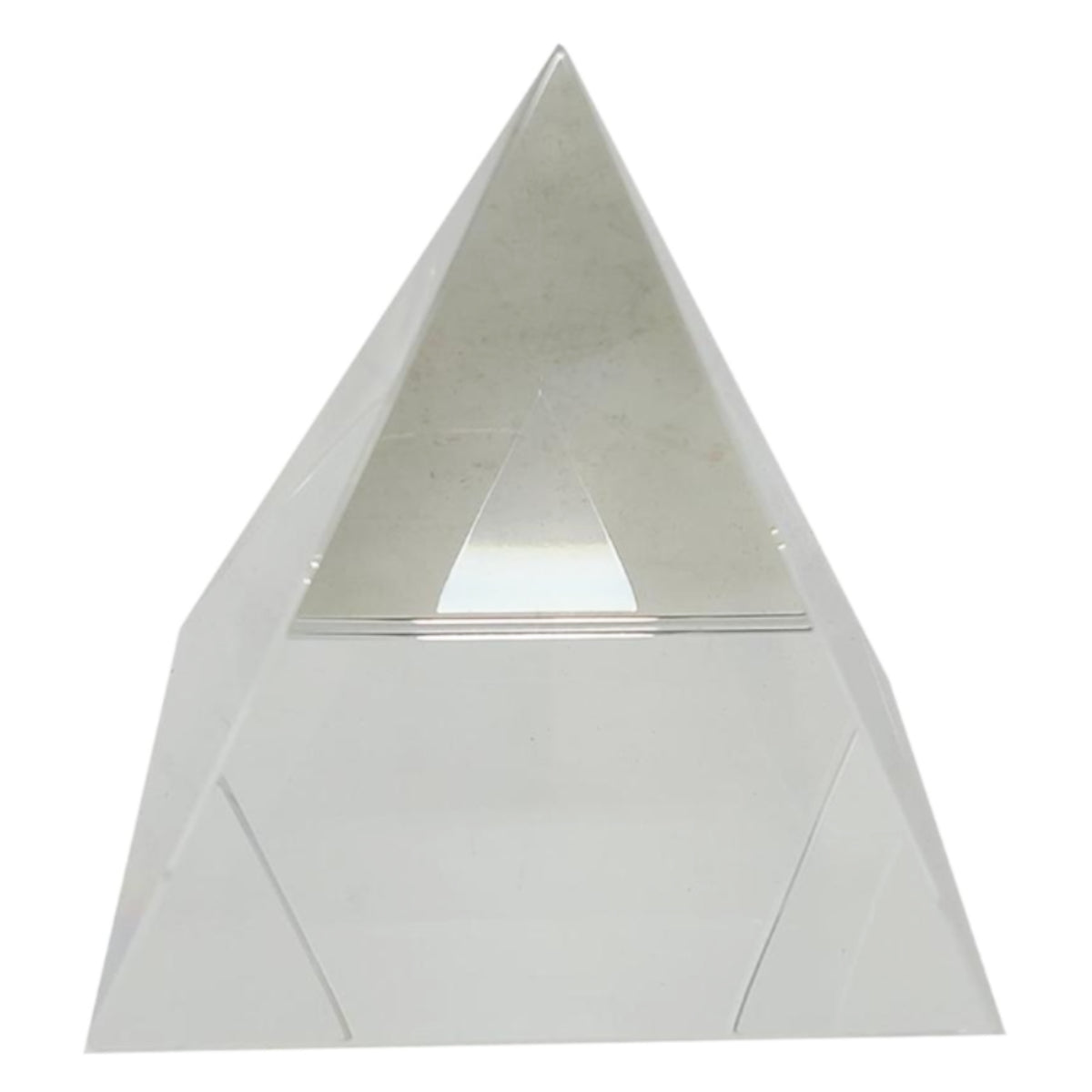 Clear Crystal Pyramid