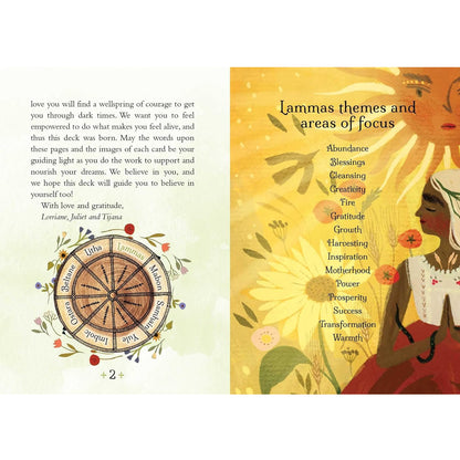 Introduction Pages from Seasons of the Witch Lammas Oracle