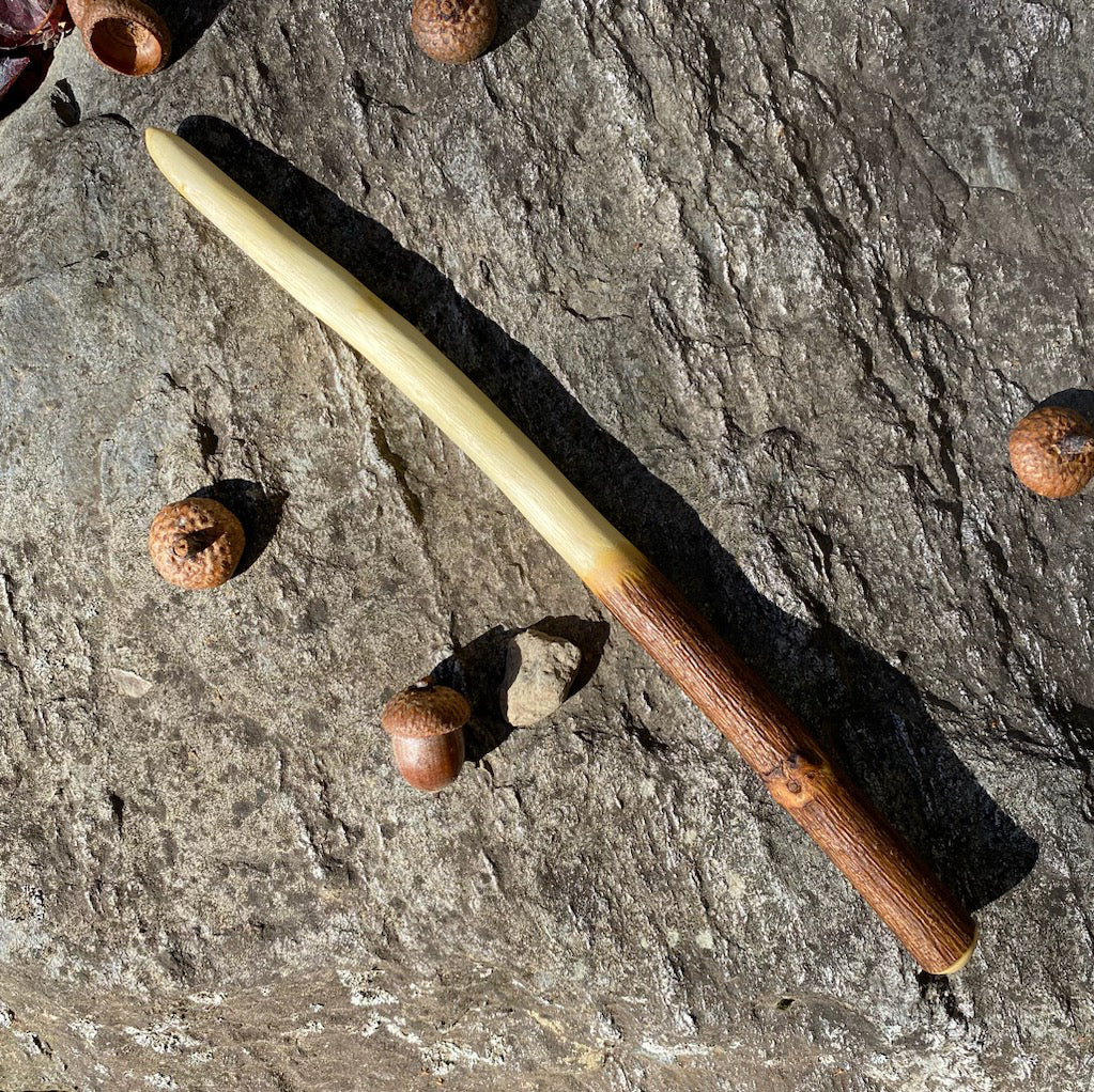 Handmade Wand Ash shops Wood Natural Oiled One of a Kind