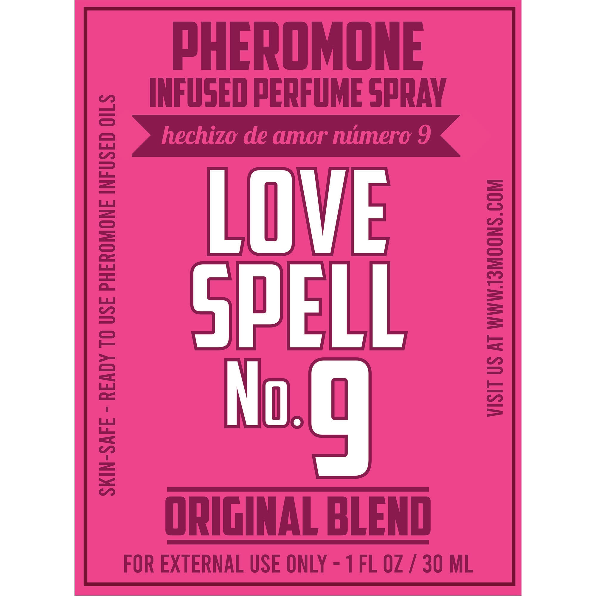 Love Spell Number 9 Pheromone Spray