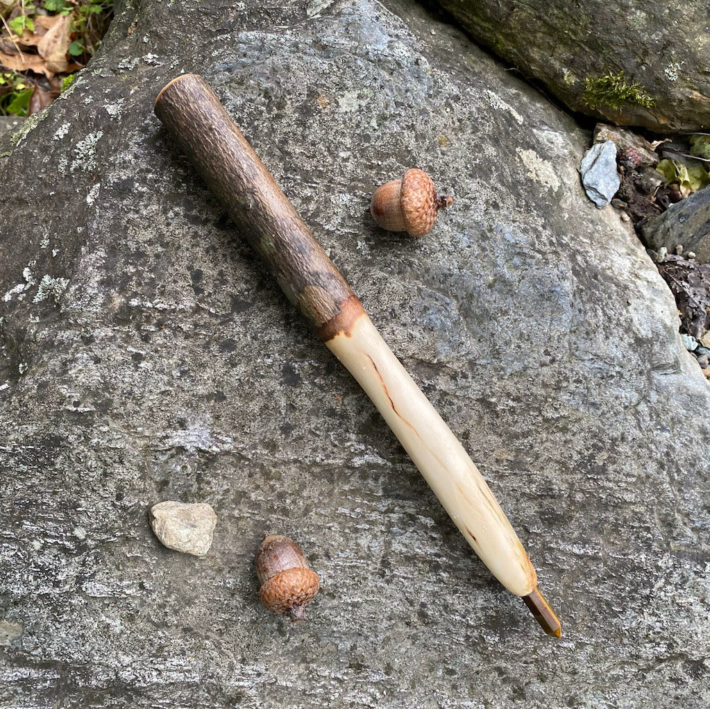 Handcrafted Maple Wand with Point from 13 Moons