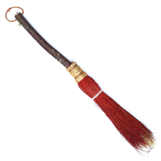 Red - Rust Hearth Broom - 13 Moons