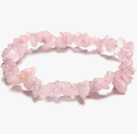 Rose Quartz Chip Bracelet 2209 VD Importers