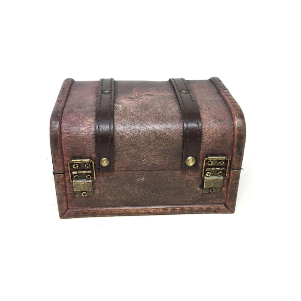 Rosewood & Leather Treasure Chest