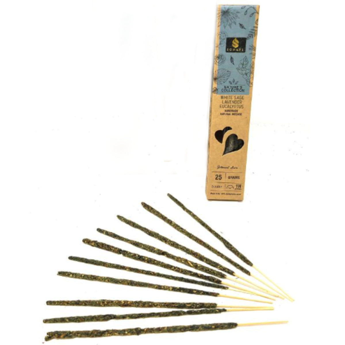 White Sage, Lavender & Eucalyptus Incense Sticks