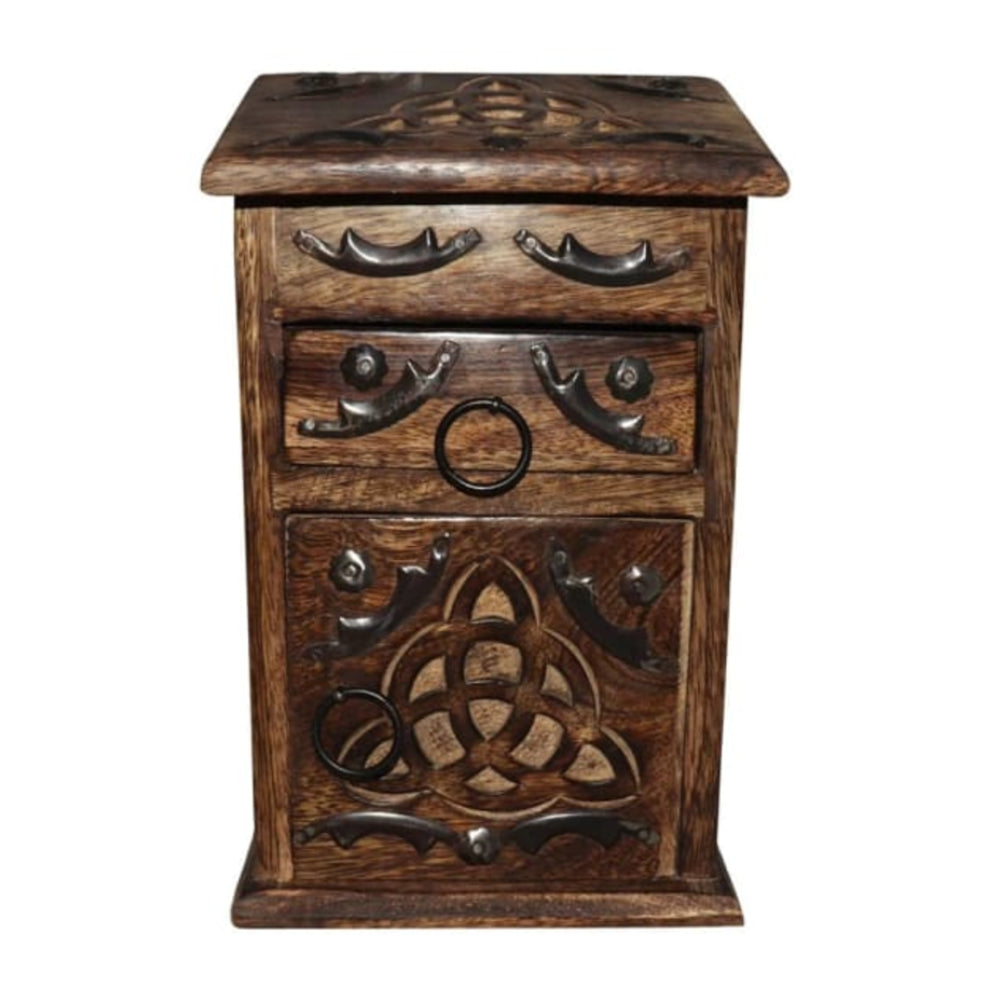 Celtic Triquetra Wooden Chest