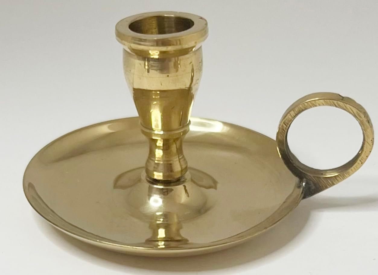 Chime Holder Brass Chamberstick - 13 Moons