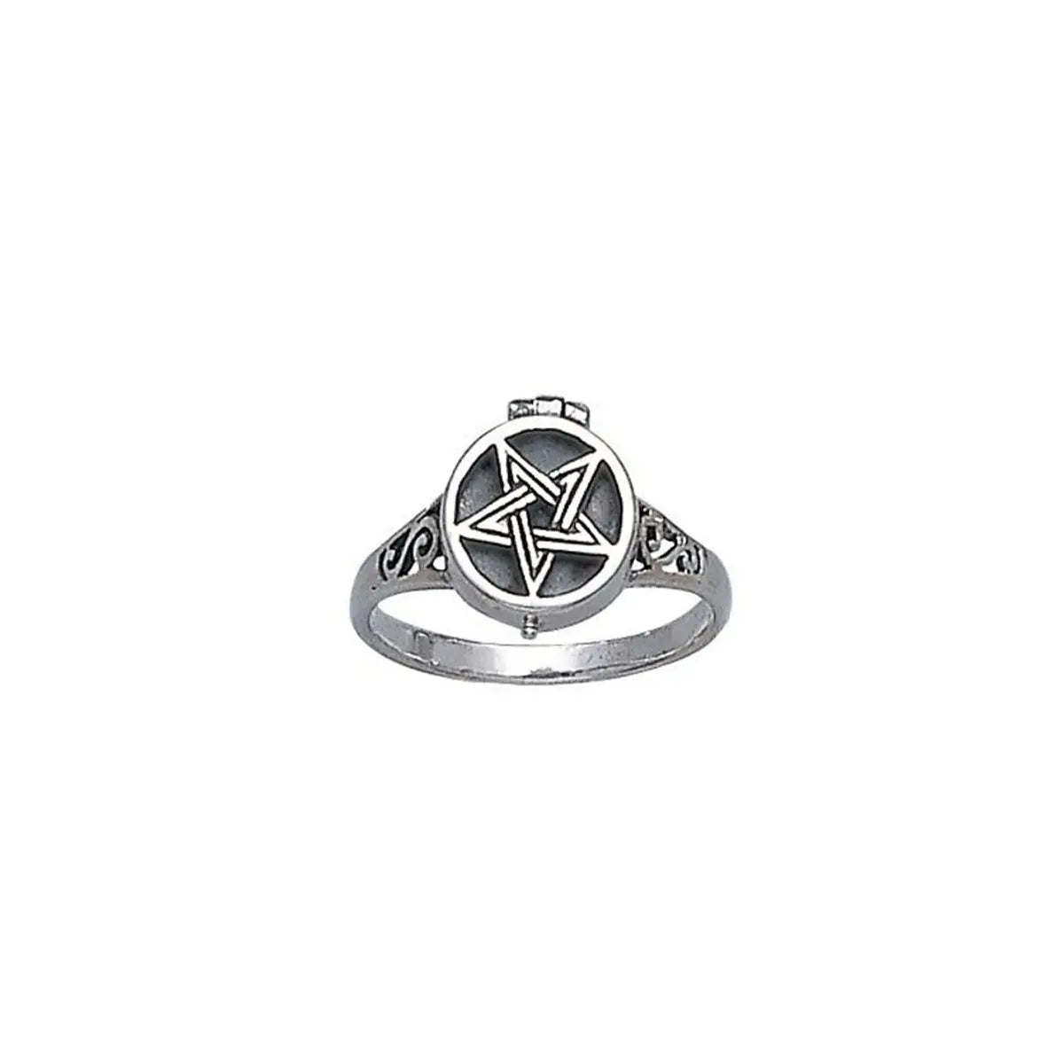 Pentacle Poison Ring - 13 Moons