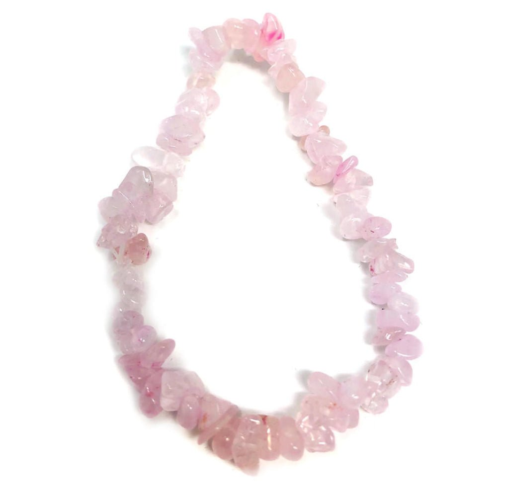 Rose Quartz Chip Bracelet - 13 Moons