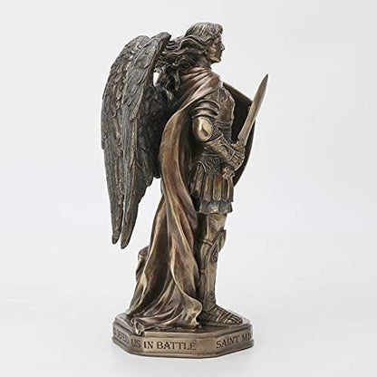 Saint Michael with Shield Statue, Limited Supply - 13 Moons