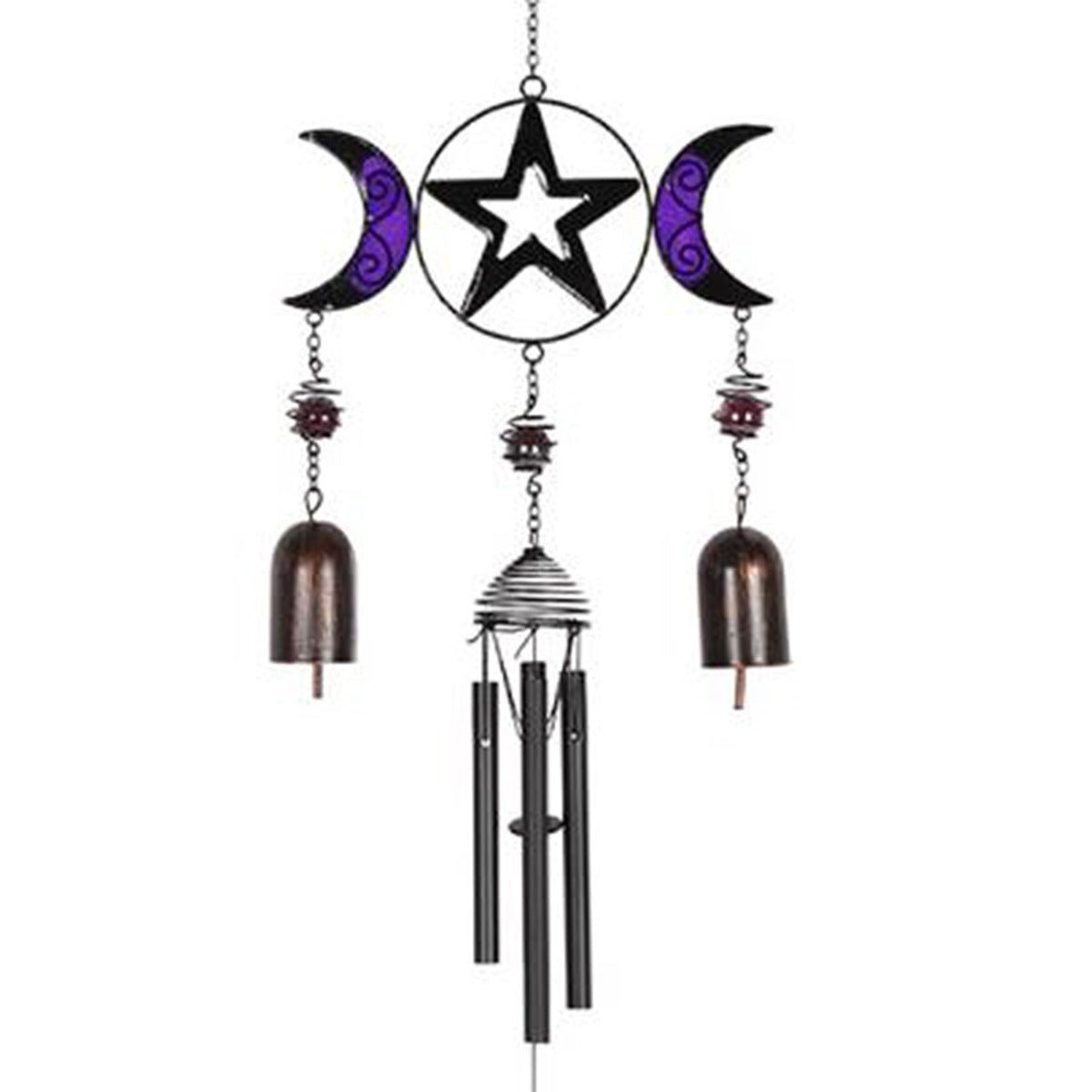 Triple Moon Wind Chime - 13 Moons