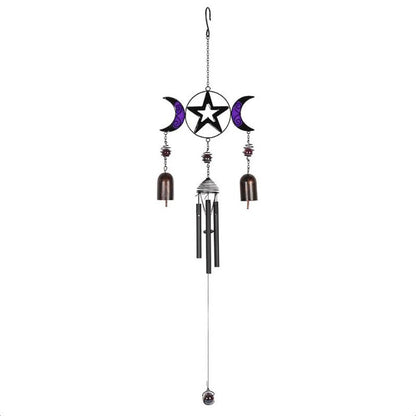 Triple Moon Wind Chime - 13 Moons