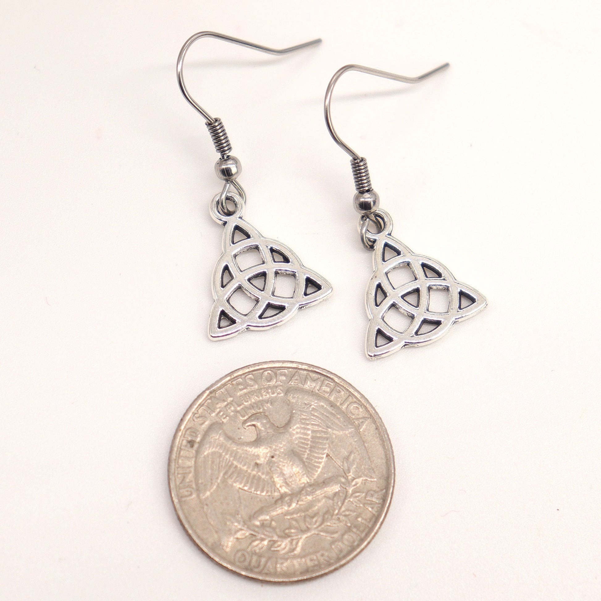 Triquetra Charm Earrings - 13 Moons