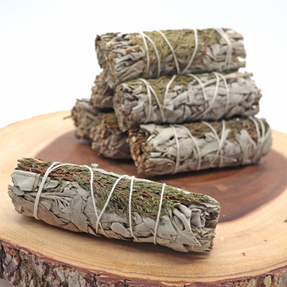 White Sage and Cedar Smudge Stick - 13 Moons